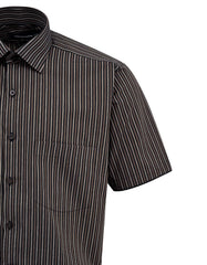 Stripe Chocolate Smart Fit Shirt FS2797SH-15.5