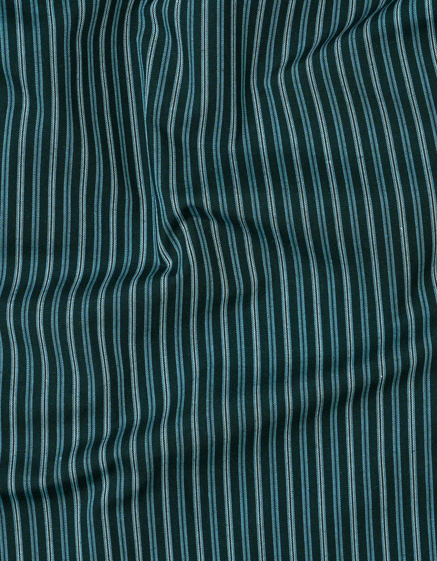 Stripe Teal Tailored Smart Fit Shirt FS2798SF-16