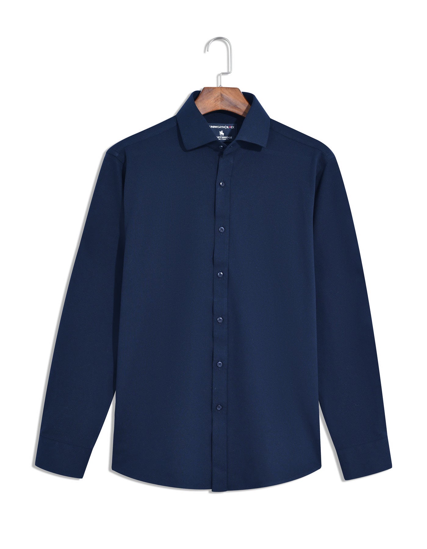 Plain Navy Classic Fit Shirt FS27RF-15.5