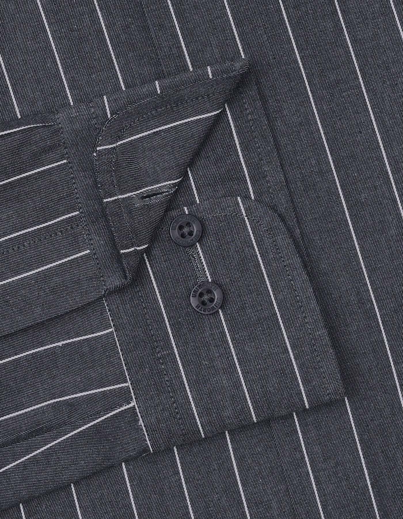 Stripe Charcoal Classic Fit Shirt FS2817RF-15.5