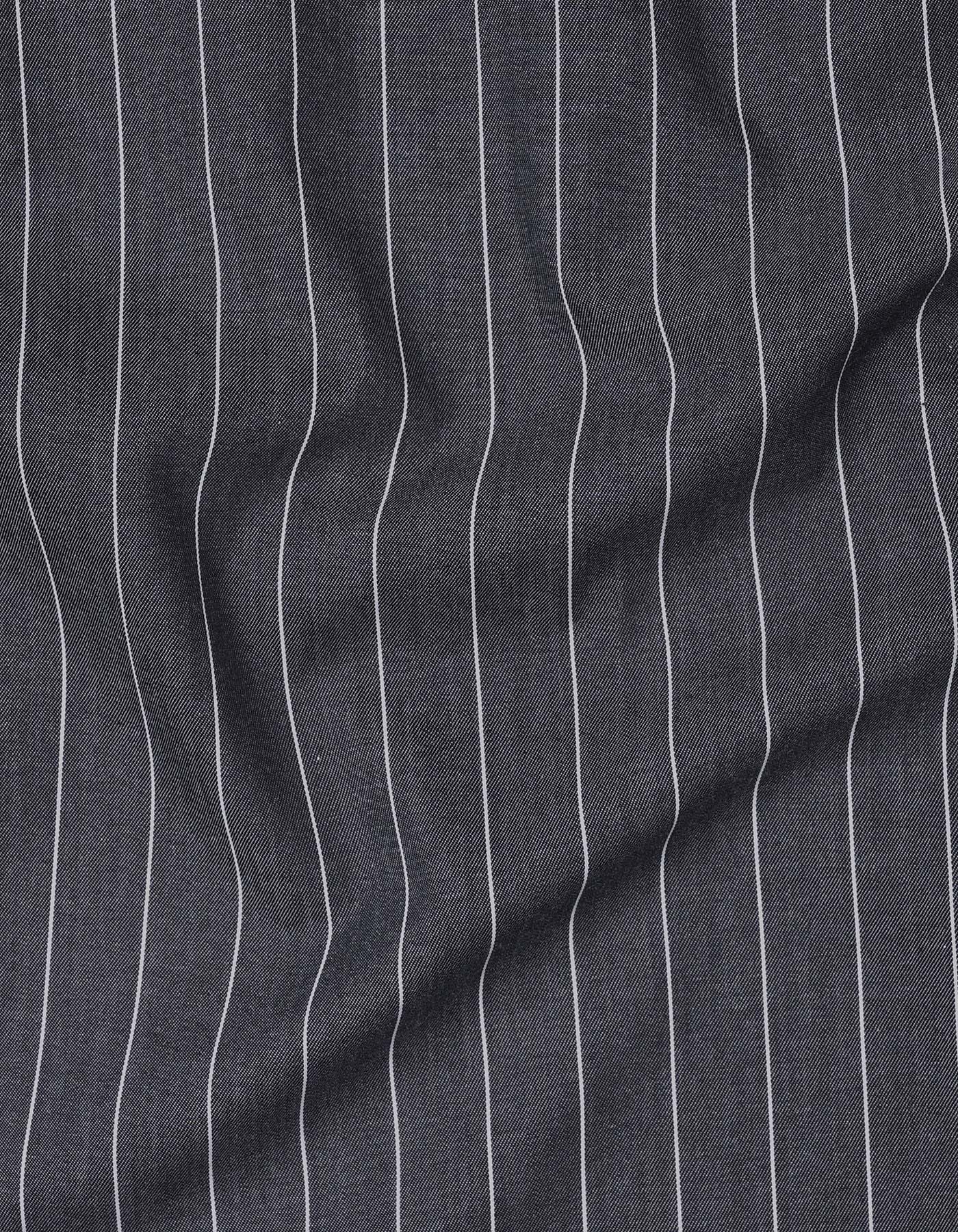 Stripe Charcoal Classic Fit Shirt FS2817RF-16