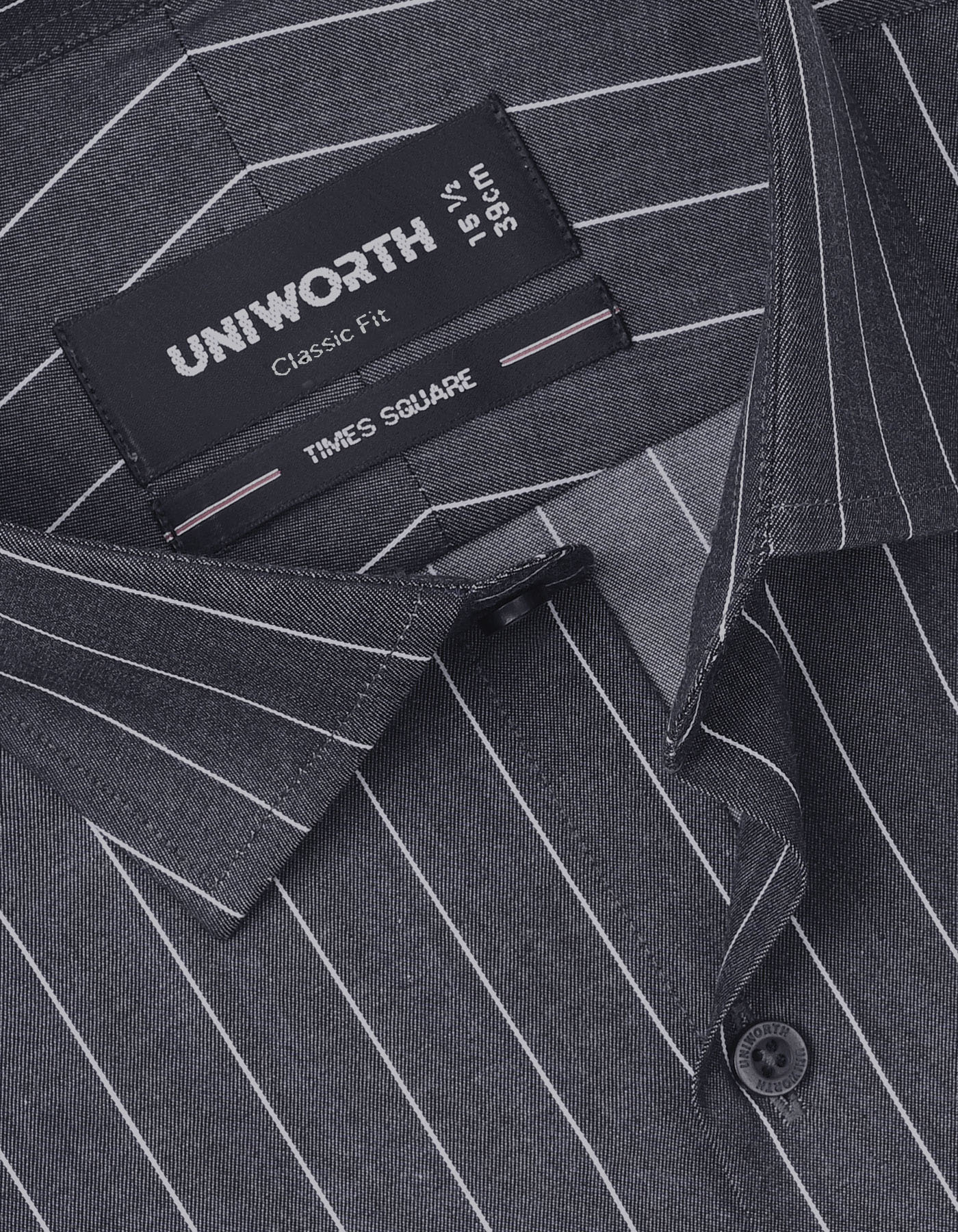 Stripe Charcoal Classic Fit Shirt FS2817RF-15