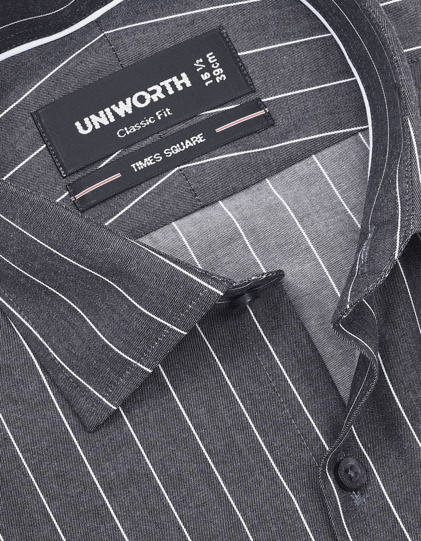 Stripe Charcoal Classic Fit Shirt FS2817RH-15