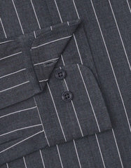 Stripe Charcoal Tailored Smart Fit Shirt FS2817SF-15.5