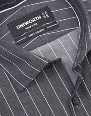 Stripe Charcoal Smart Fit Shirt FS2817SH-15