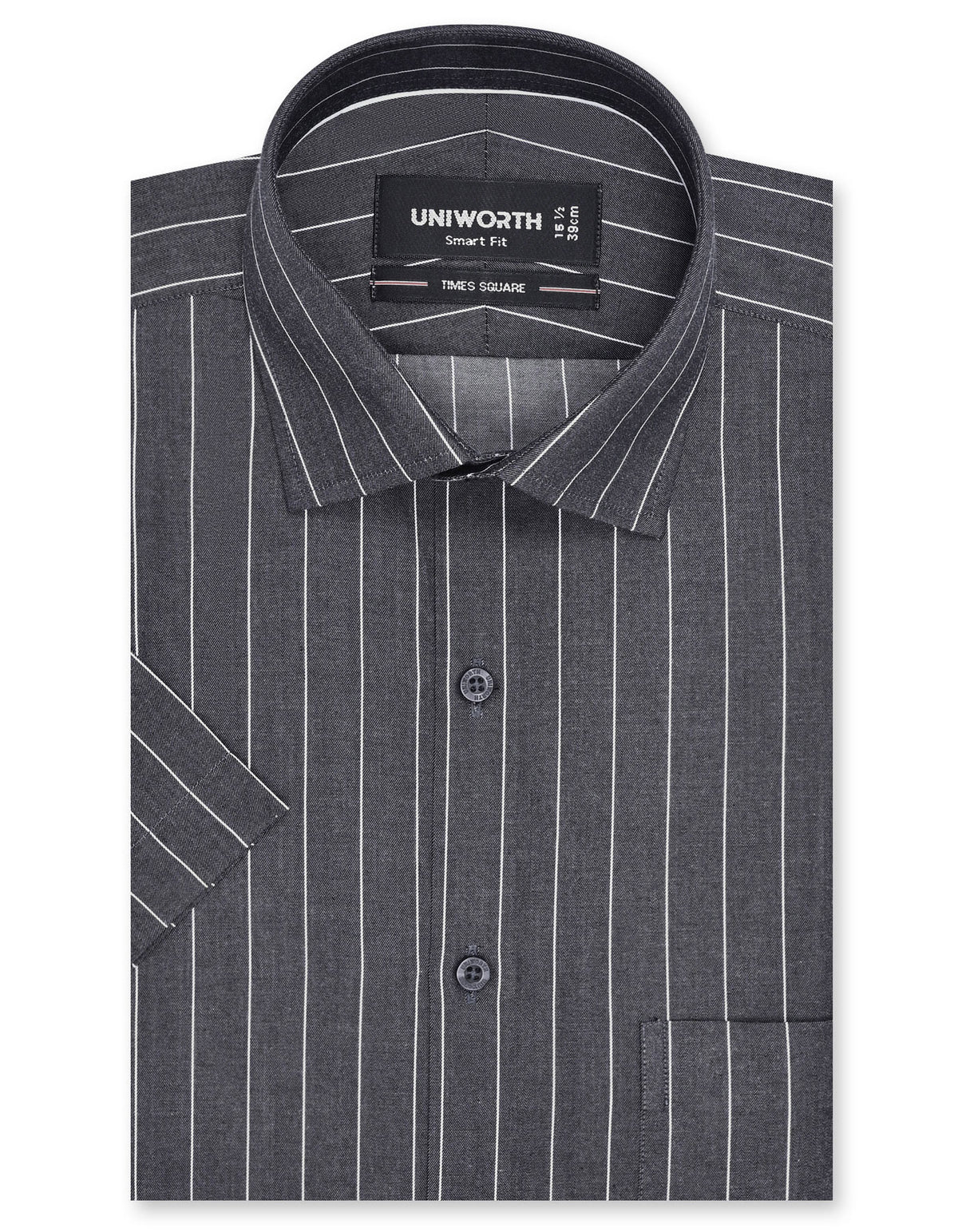 Stripe Charcoal Smart Fit Shirt FS2817SH-14.5
