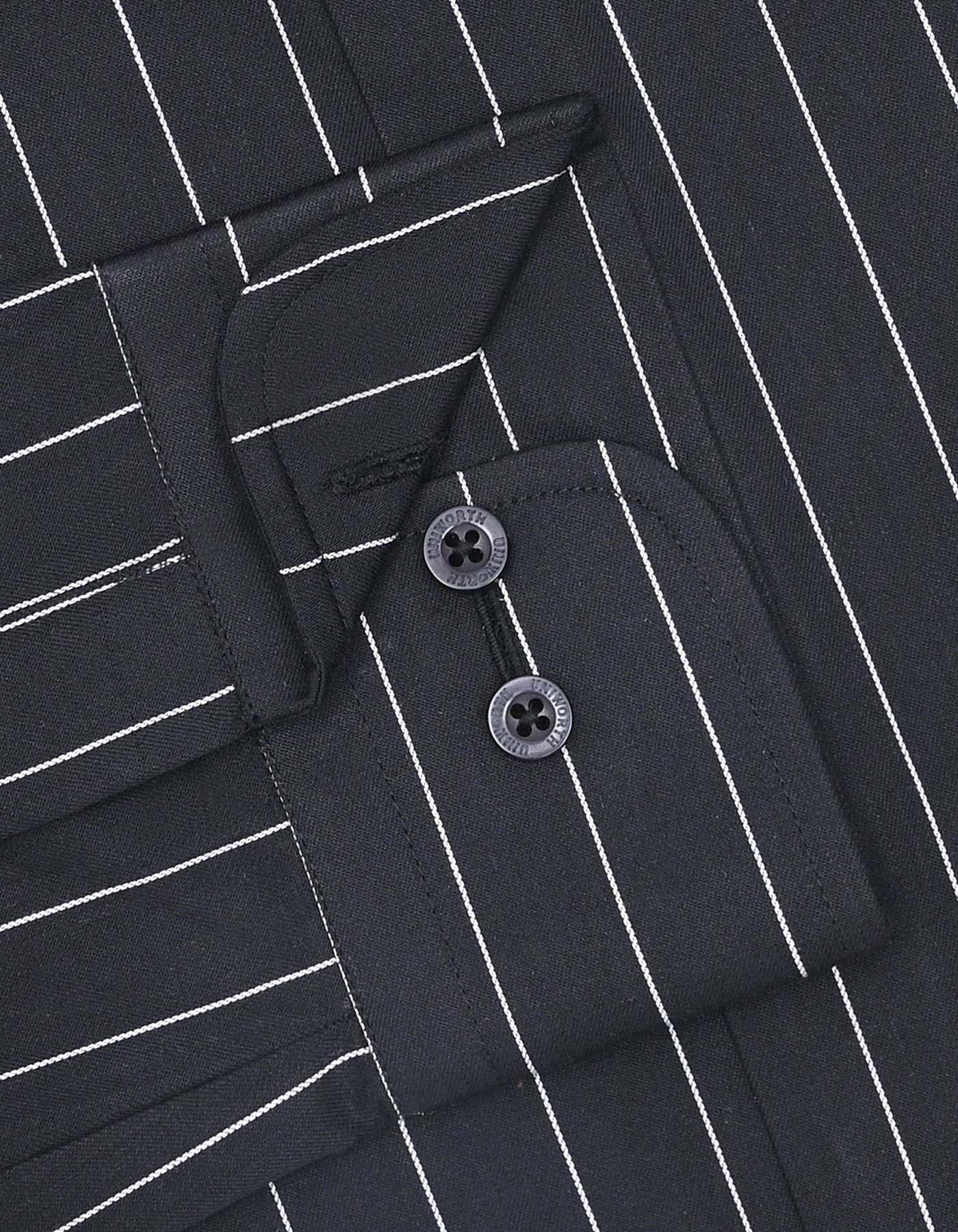 Stripe Black Classic Fit Shirt FS2818RF-15.5