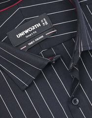 Stripe Black Tailored Smart Fit Shirt FS2818SF-15