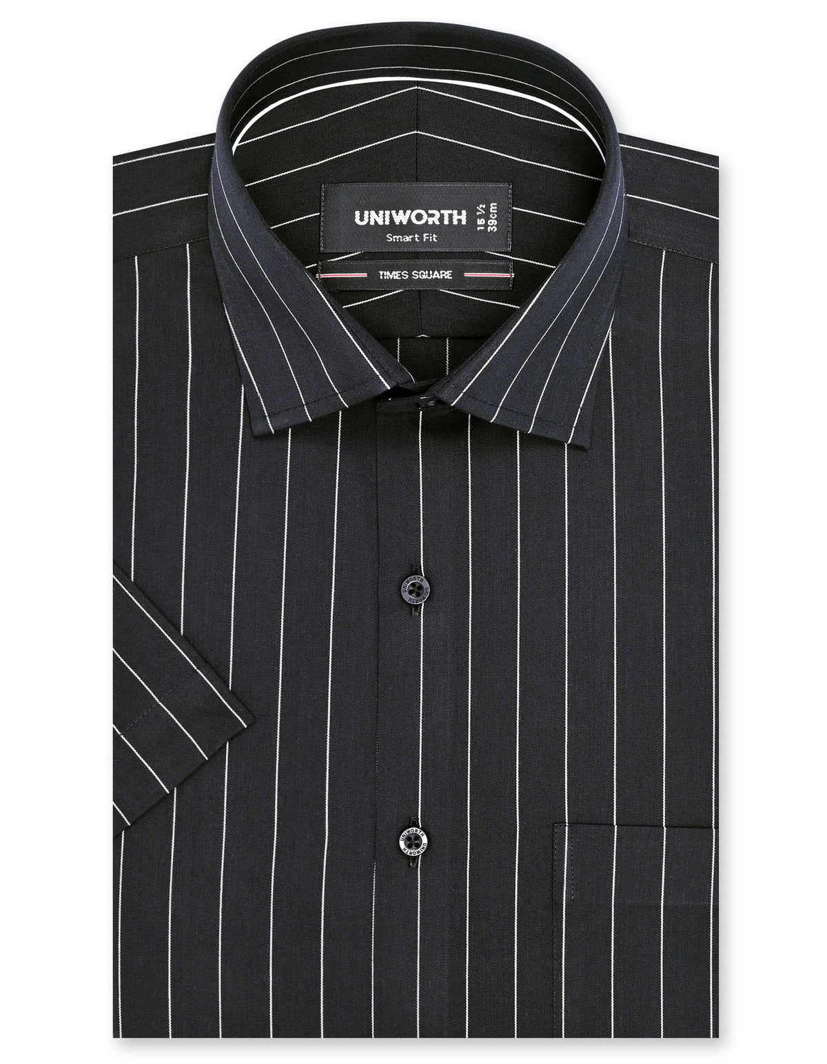 Stripe Black Smart Fit Shirt FS2818SH-14.5