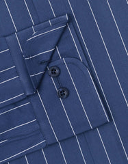 Stripe Navy Classic Fit Shirt FS2819RF-15.5