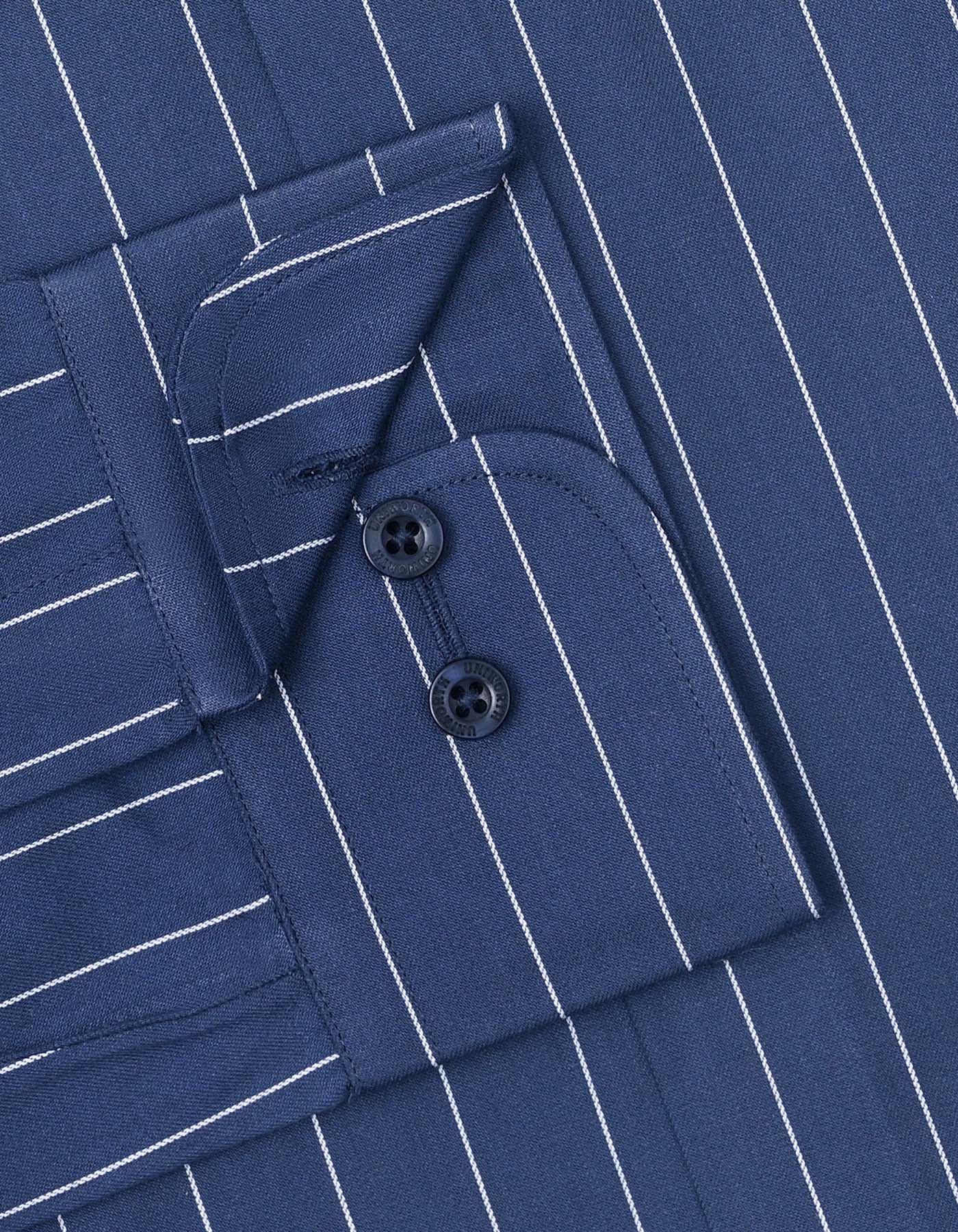 Stripe Navy Tailored Smart Fit Shirt FS2819SF-15.5