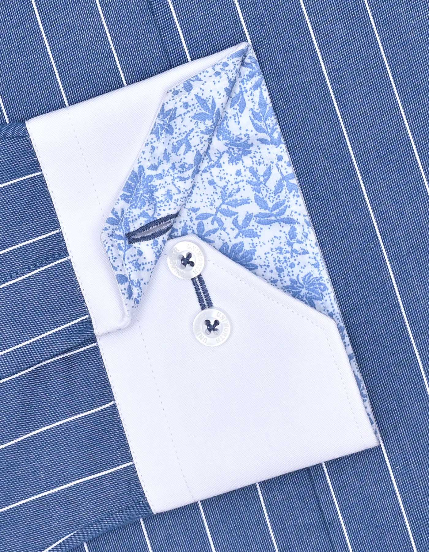 Stripe Blue Classic Fit Shirt FS2820-1RF-16