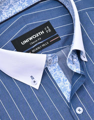 Stripe Blue Classic Fit Shirt FS2820-1RF-15