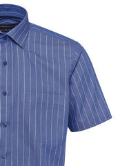 Stripe Blue Classic Fit Shirt FS2820RH-15.5