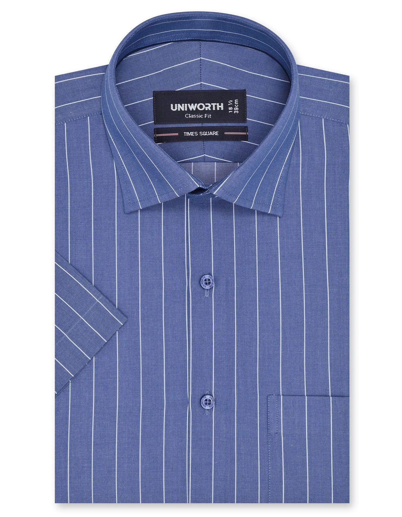 Stripe Blue Classic Fit Shirt FS2820RH-14.5