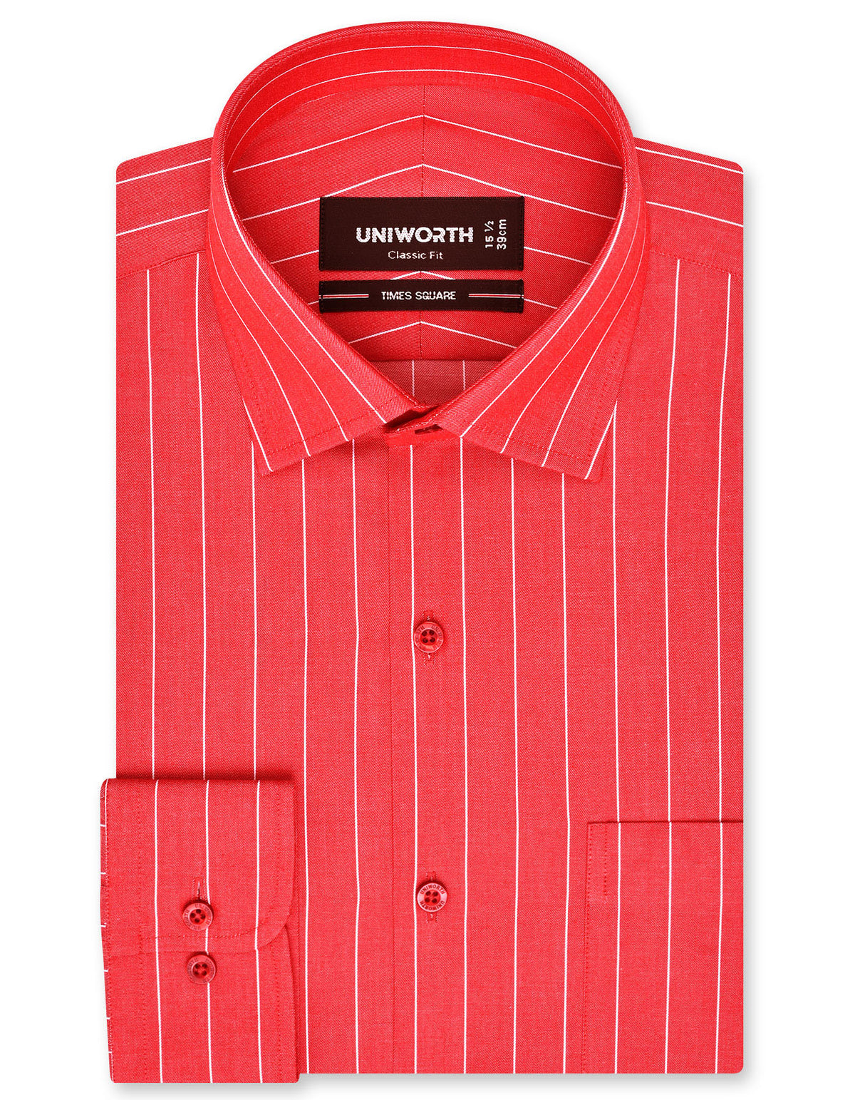 Stripe Red Classic Fit Shirt FS2821RF-14.5