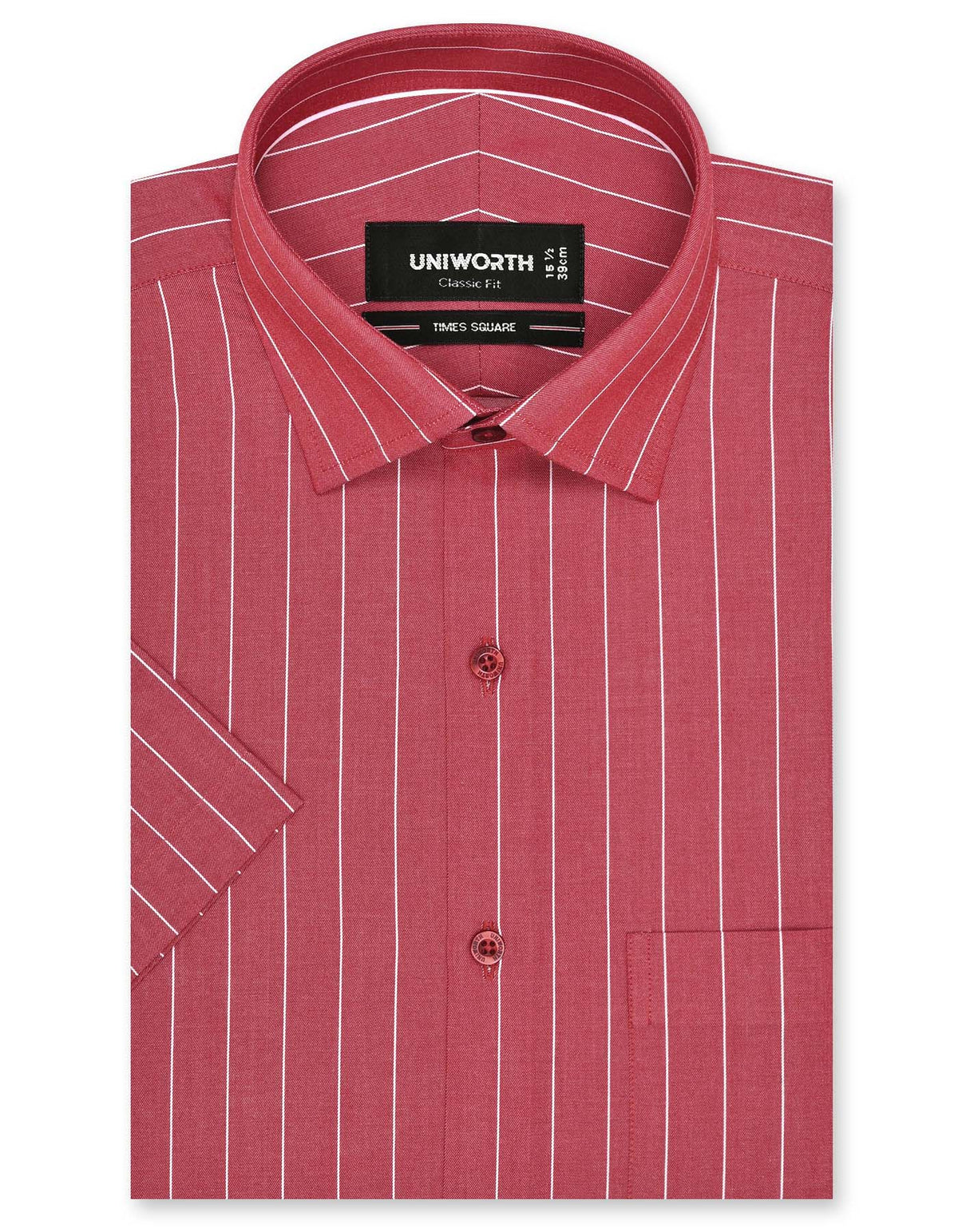 Stripe Red Classic Fit Shirt FS2821RH-14.5
