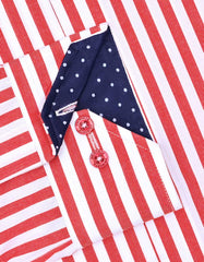 Stripe Red Classic Fit Shirt FS2822-1RF-15.5