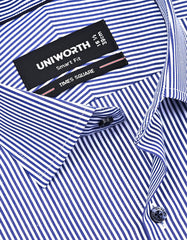 Stripe Navy Tailored Smart Fit Shirt FS2824SF-15