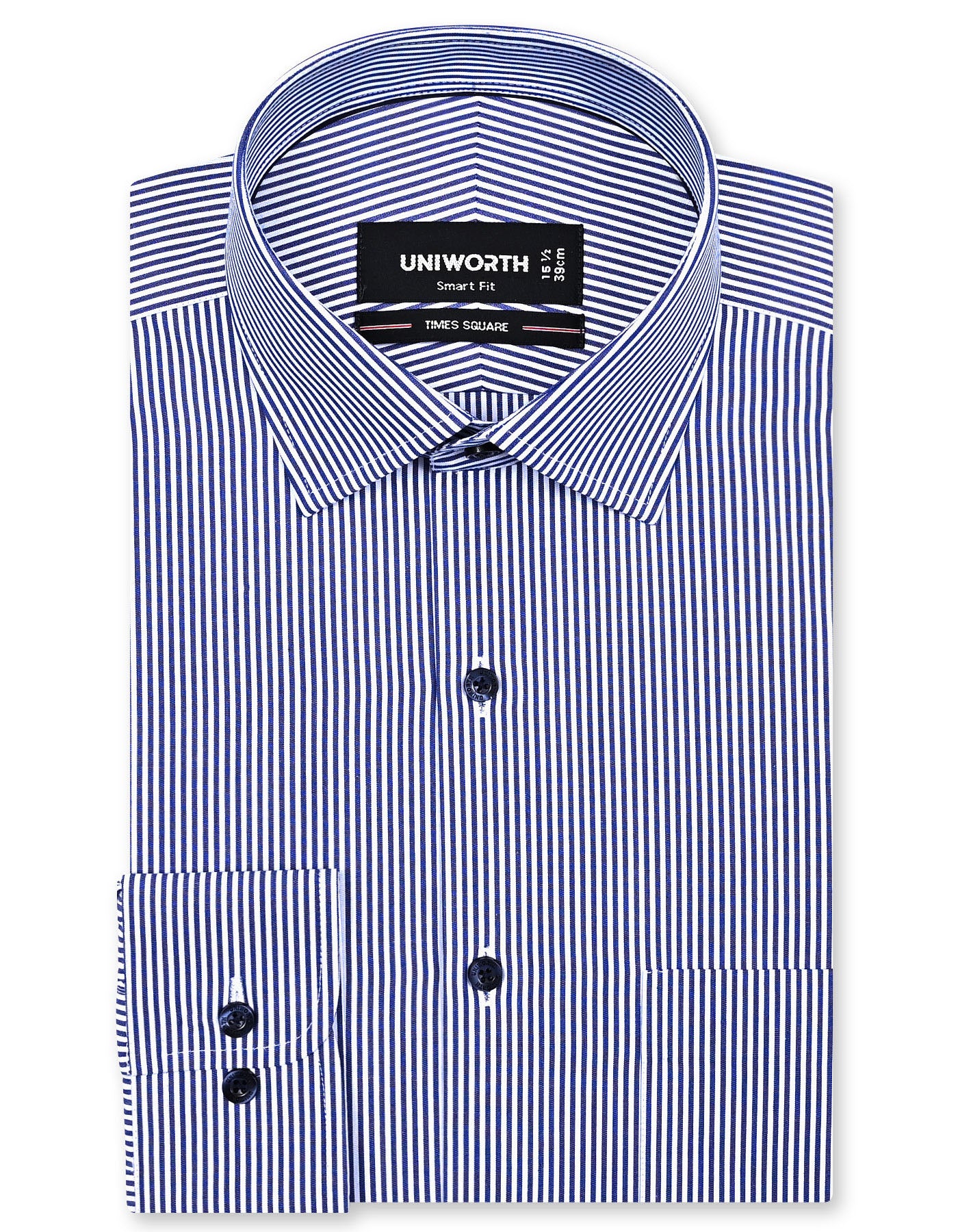 Stripe Navy Tailored Smart Fit Shirt FS2824SF-14.5