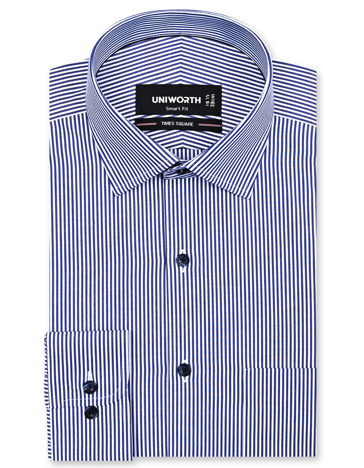Stripe Navy Tailored Smart Fit Shirt FS2824SF-14.5