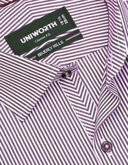 Stripe Maroon Classic Fit Shirt FS2825RF-15