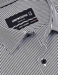 Stripe Black Classic Fit Shirt FS2826RF-15