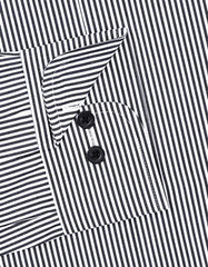 Stripe Black Tailored Smart Fit Shirt FS2826SF-14.5