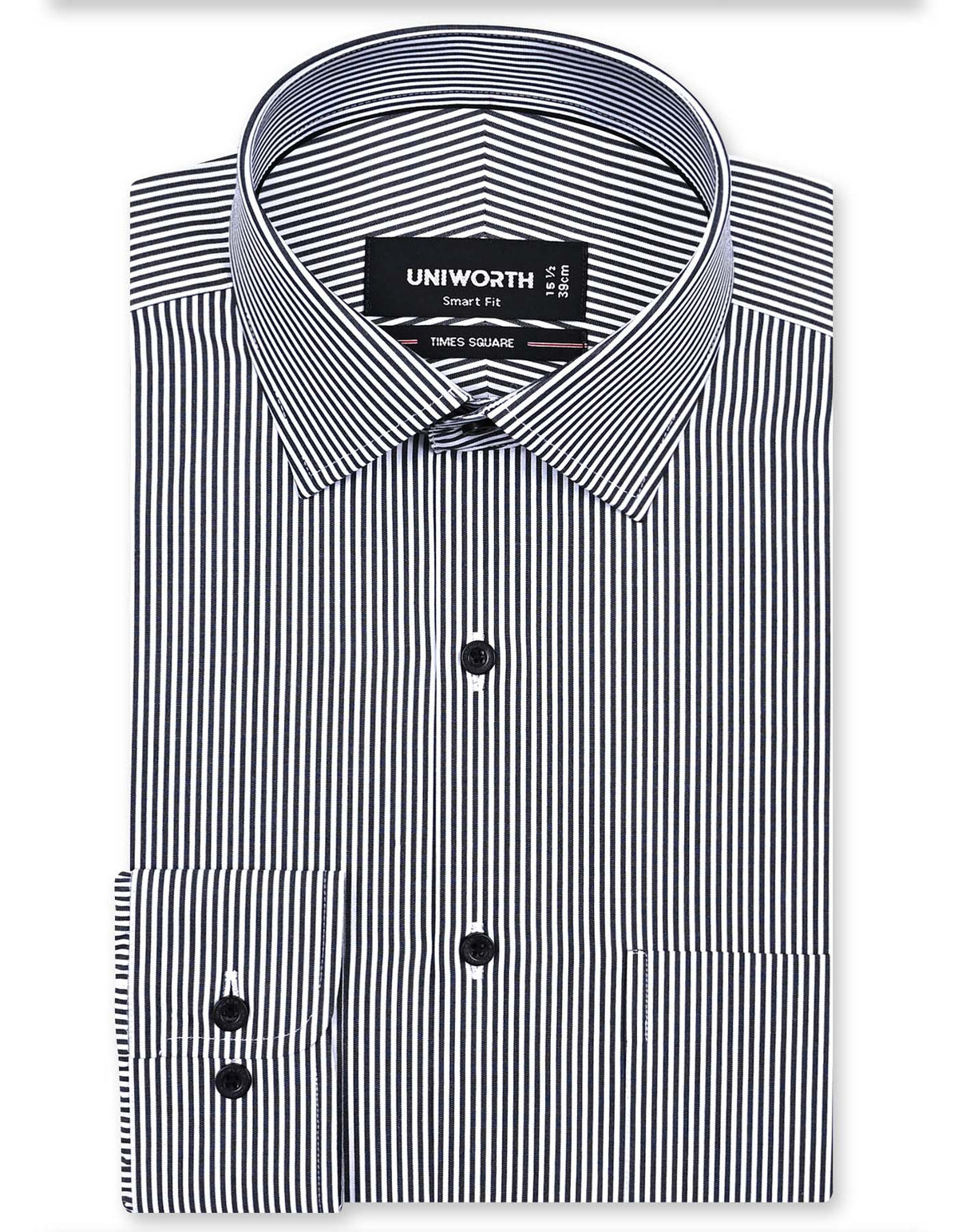Stripe Black Tailored Smart Fit Shirt FS2826SF-16