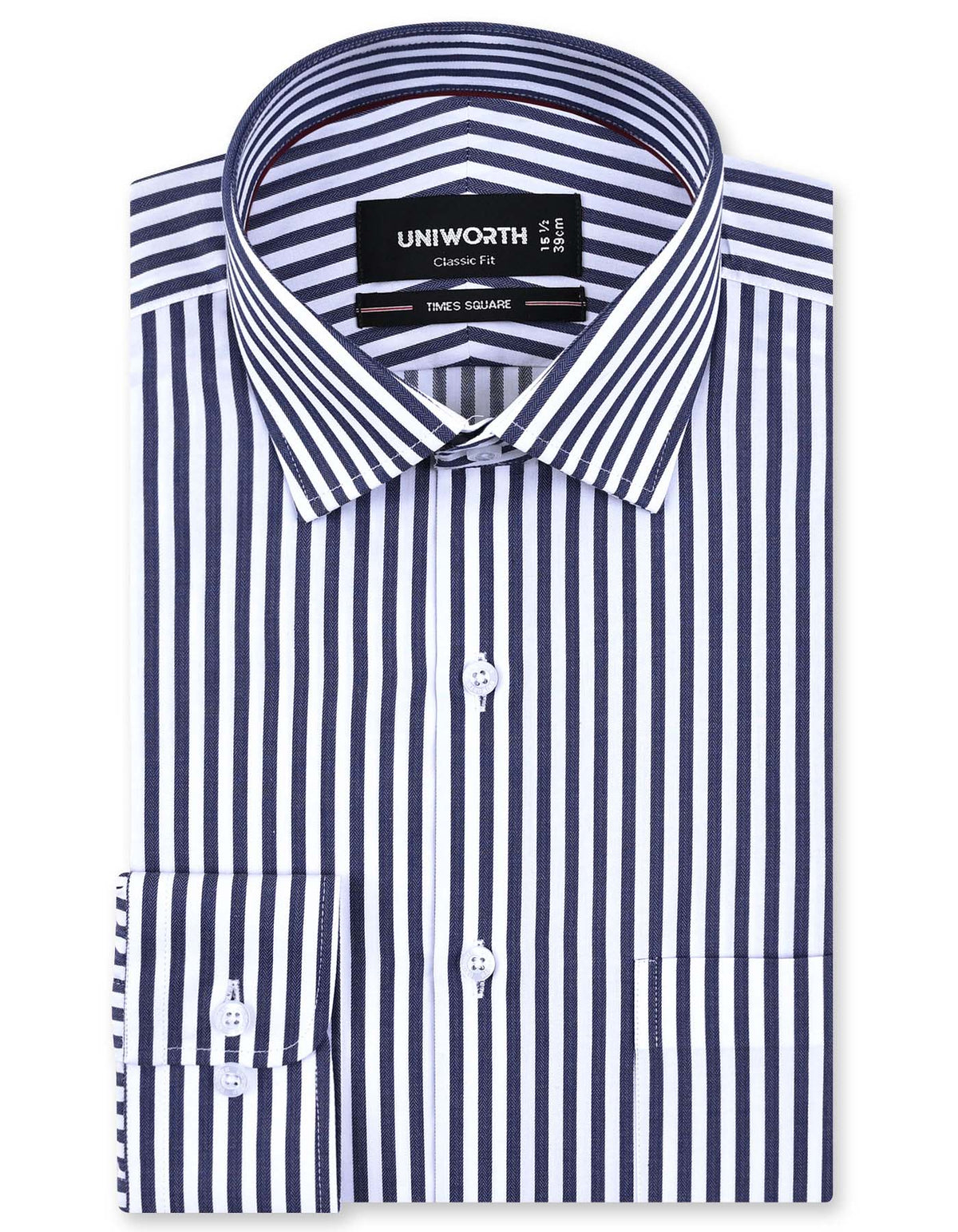 Stripe Navy Classic Fit Shirt FS2829RF-14.5