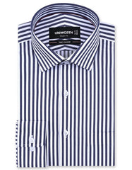 Stripe Navy Tailored Smart Fit Shirt FS2829SF-14.5