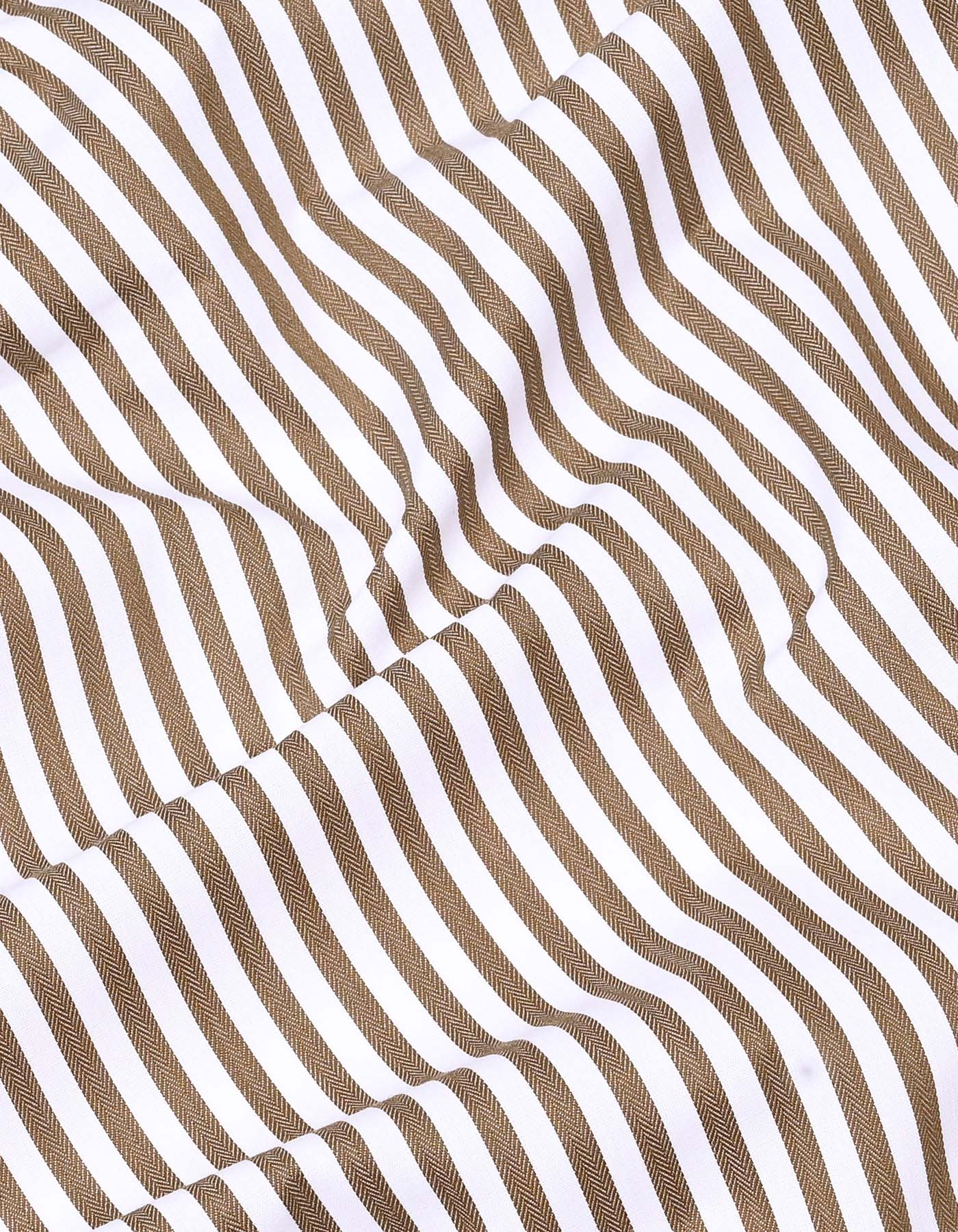 Stripe Brown Tailored Smart Fit Shirt FS2830SF-16