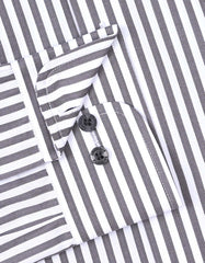 Stripe D Grey Classic Fit Shirt FS2831-1RF-15.5