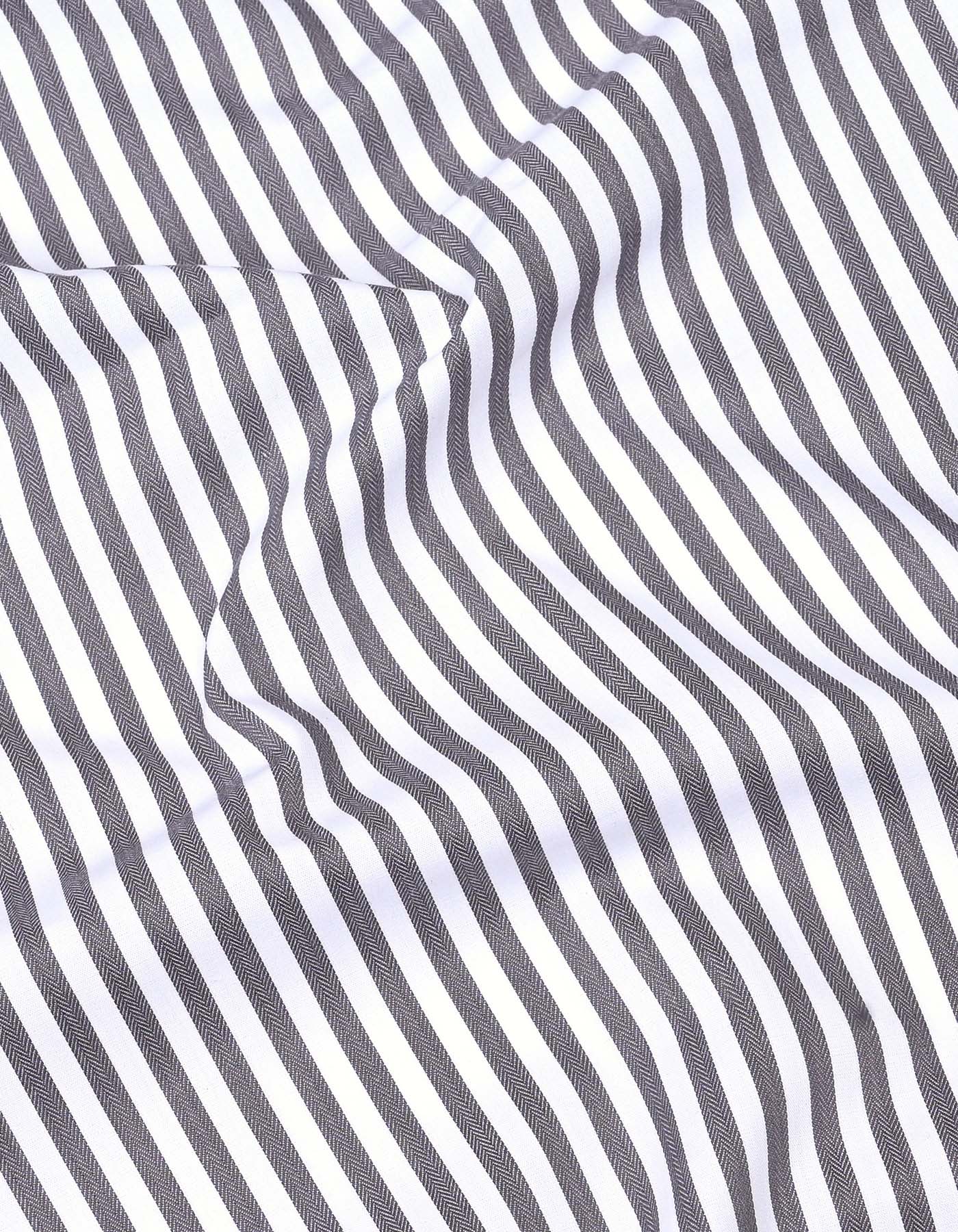 Stripe D Grey Classic Fit Shirt FS2831-1RF-16