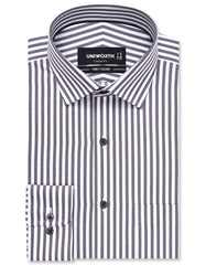 Stripe D Grey Classic Fit Shirt FS2831-1RF-14.5