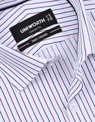 Stripe Red Classic Fit Shirt FS2833-1RF-15