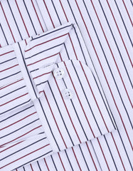 Stripe Red Tailored Smart Fit Shirt FS2833-1SF-15.5