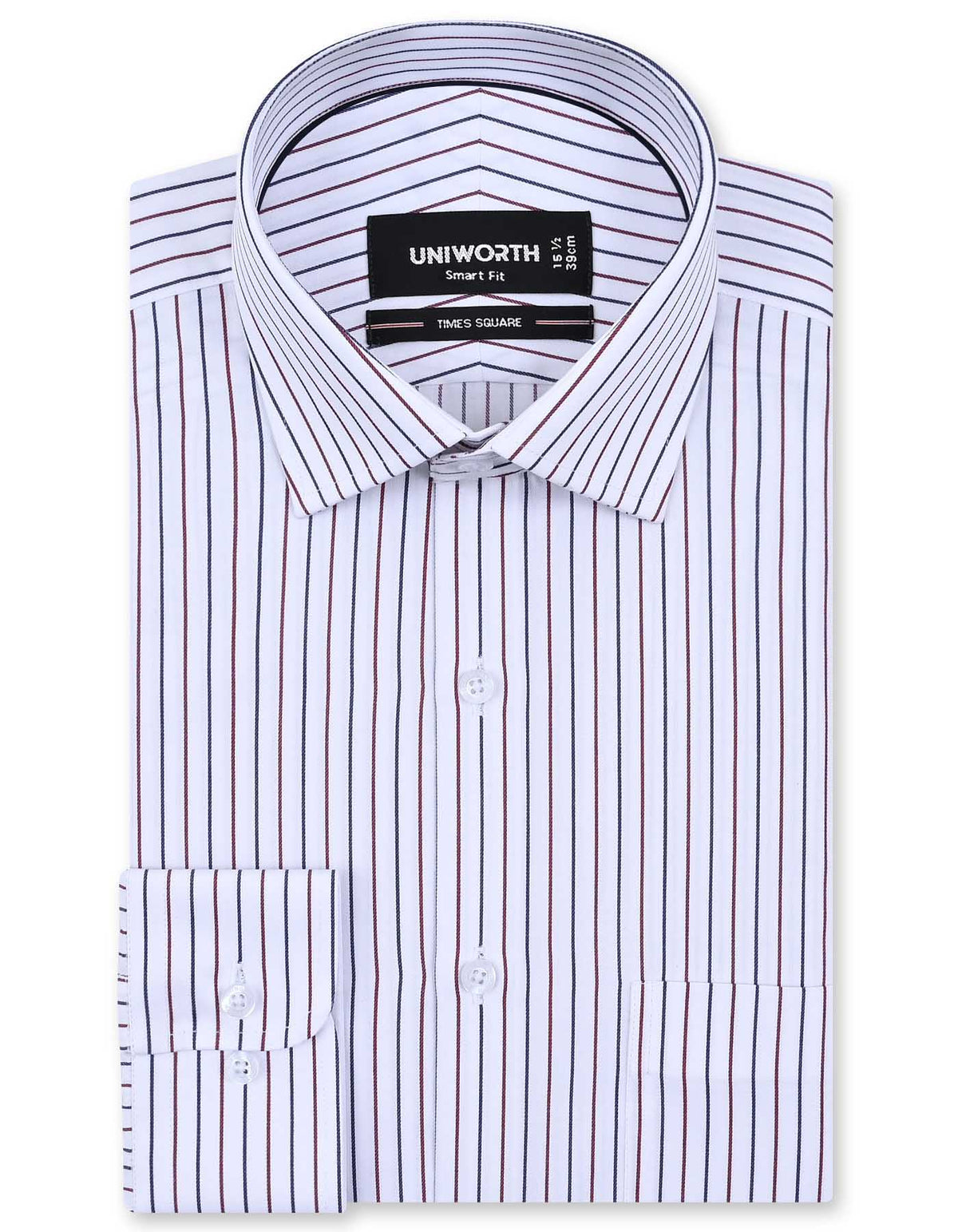 Stripe Red Tailored Smart Fit Shirt FS2833-1SF-14.5