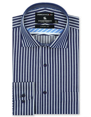 Stripe Navy Classic Fit Shirt FS2833RF-14.5
