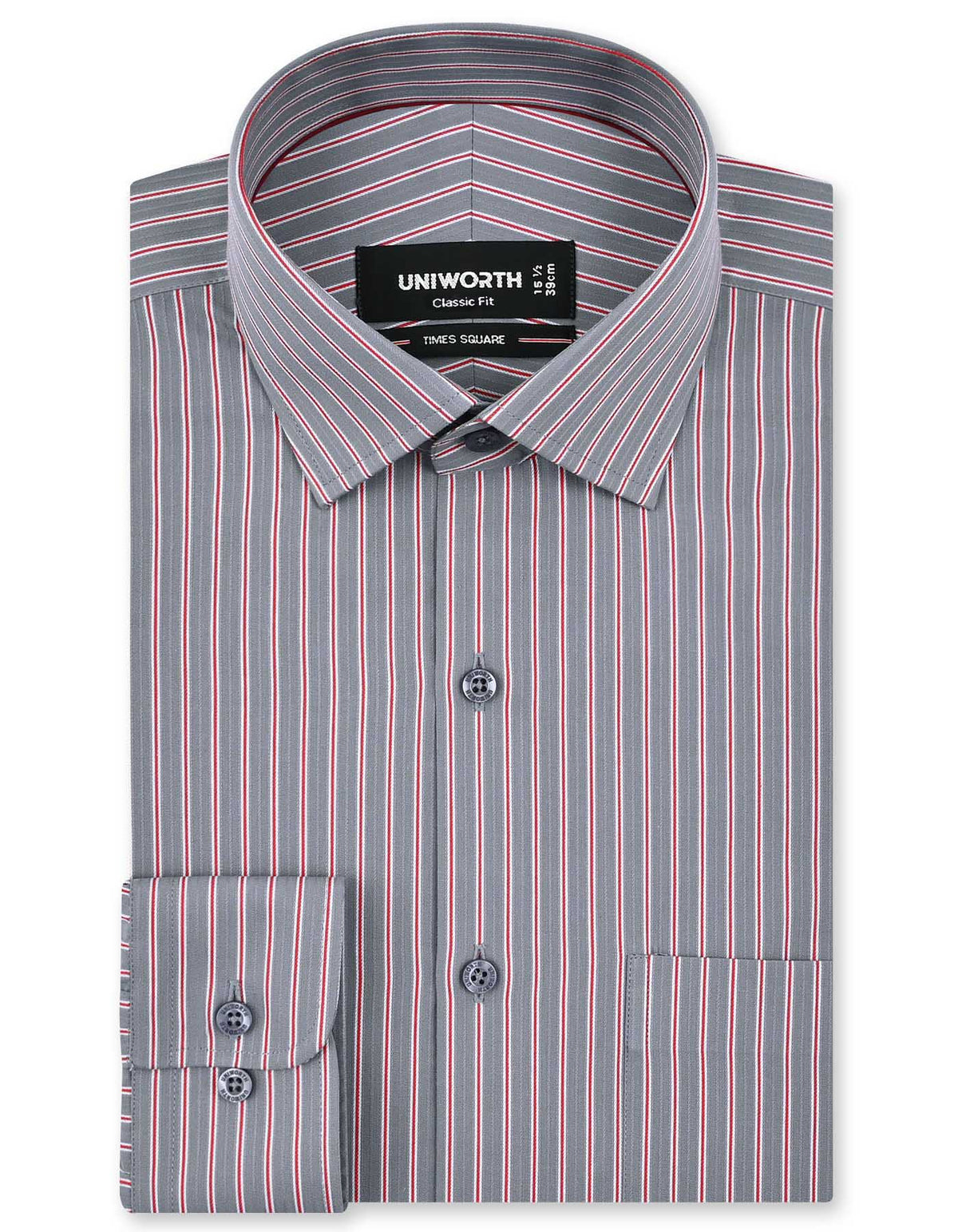 Stripe Red Classic Fit Shirt FS2834RF-14.5