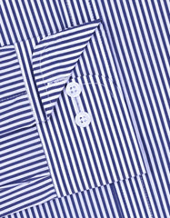 Stripe Navy Classic Fit Shirt FS2838RF-15.5