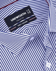 Stripe Navy Classic Fit Shirt FS2838RF-15