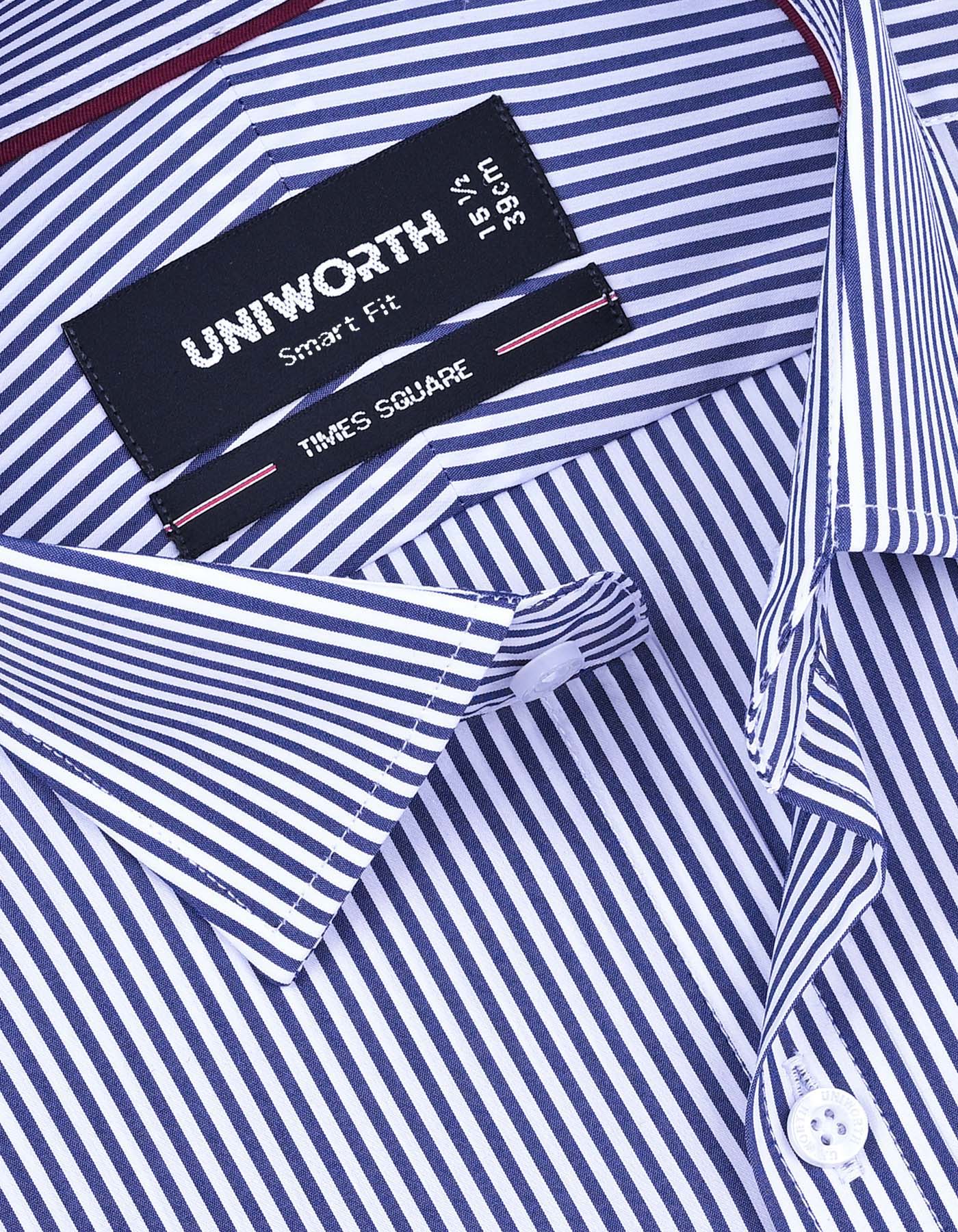 Stripe Navy Tailored Smart Fit Shirt FS2838SF-15