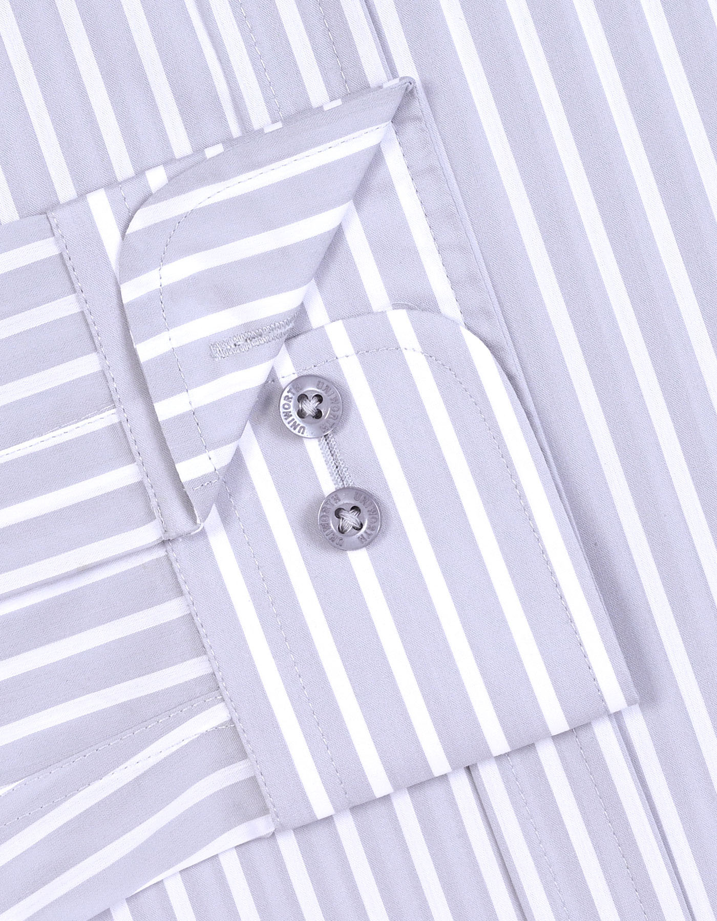 Stripe L Grey Tailored Smart Fit Shirt FS2840SF-15.5