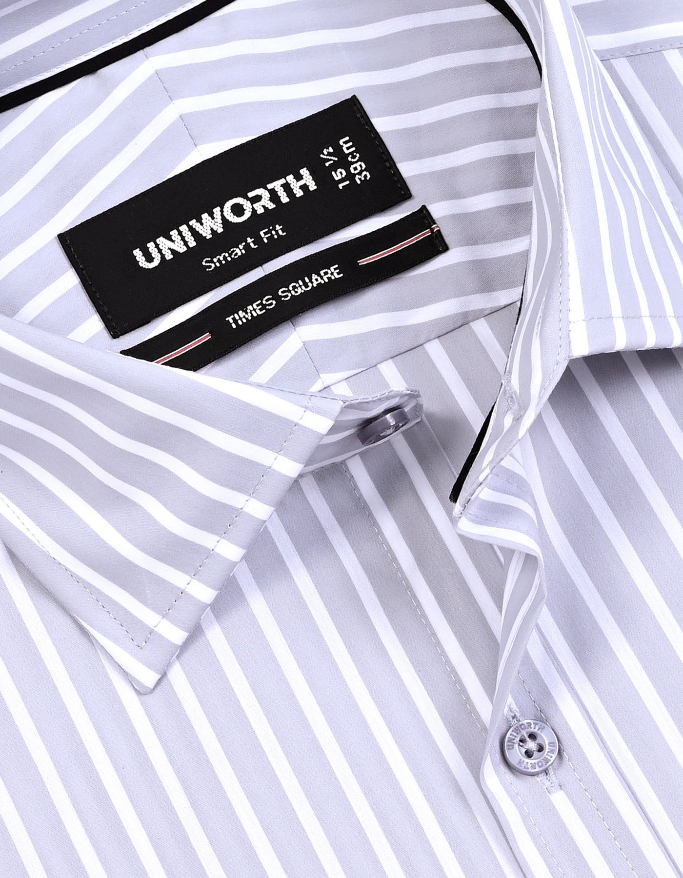 Stripe L Grey Tailored Smart Fit Shirt FS2840SF-15
