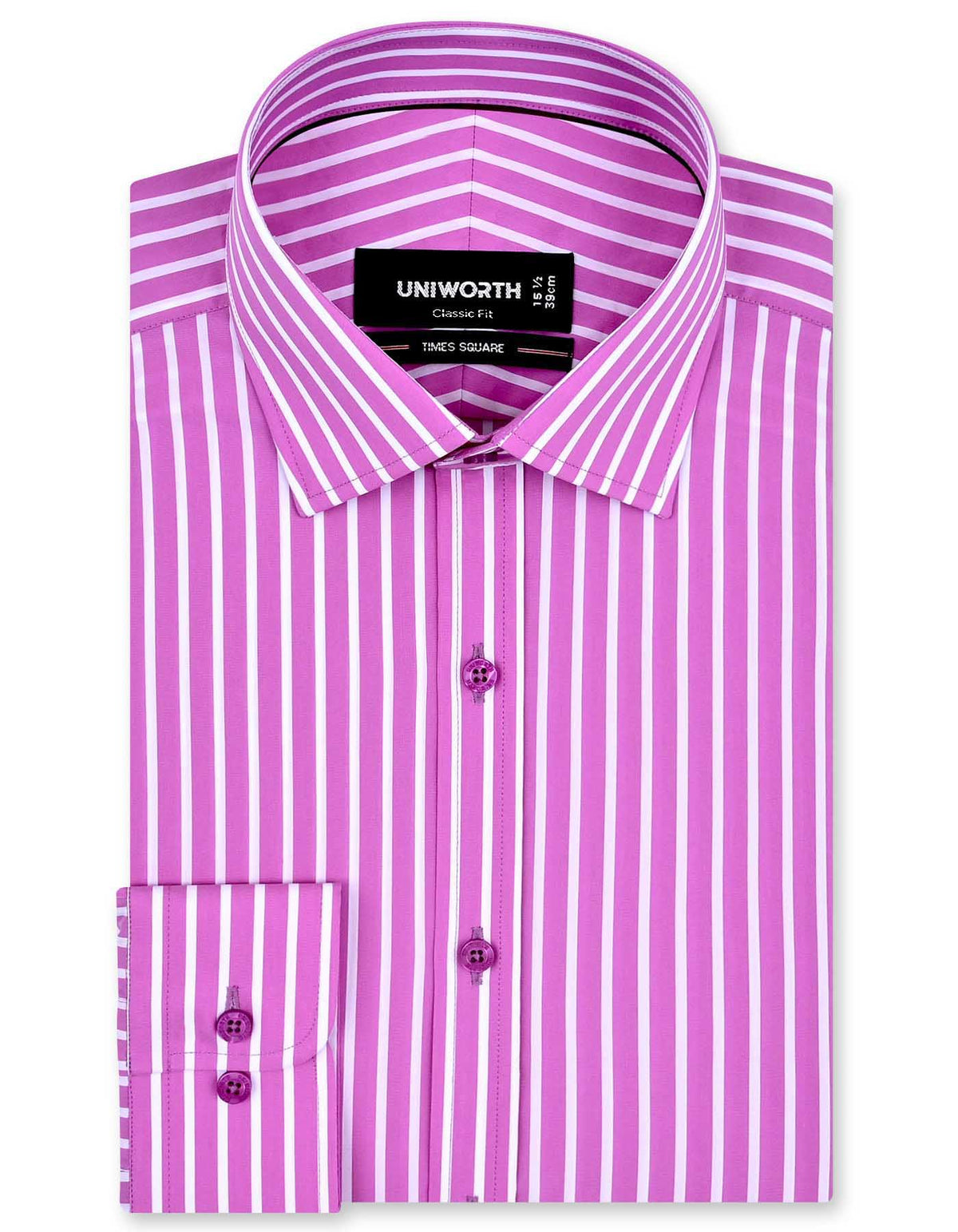 Stripe Mauve Classic Fit Shirt FS2842RF-14.5