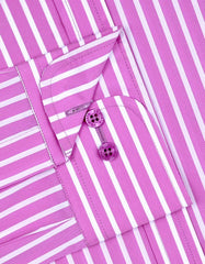 Stripe Mauve Tailored Smart Fit Shirt FS2842SF-15.5
