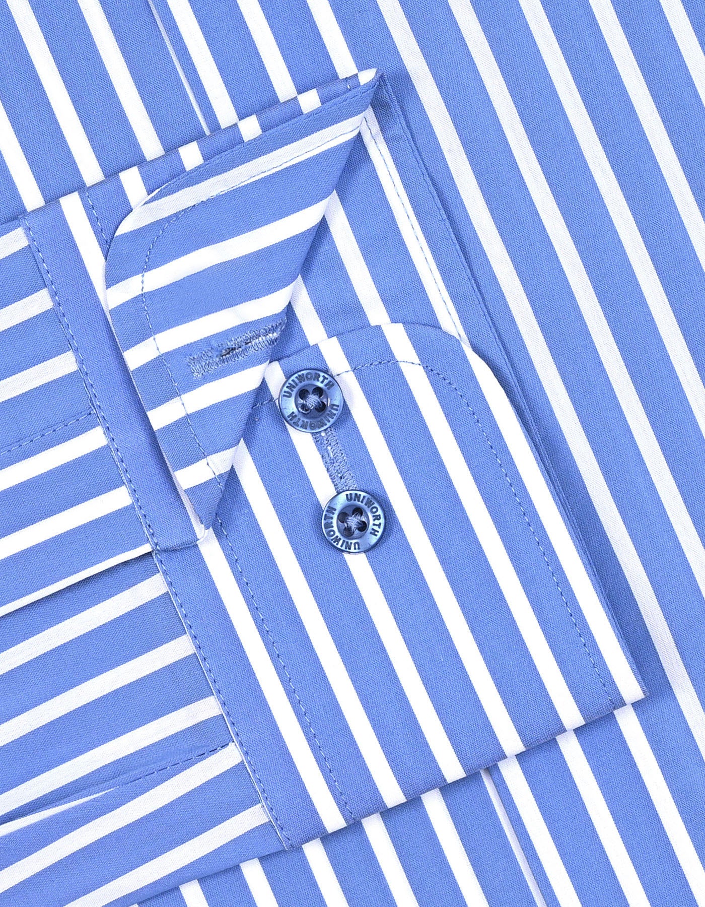 Stripe M Blue Classic Fit Shirt FS2846-1RF-15.5