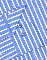 Stripe M Blue Classic Fit Shirt FS2846-1RF-15.5