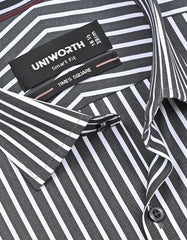 Stripe Black Tailored Smart Fit Shirt FS2849SF-15